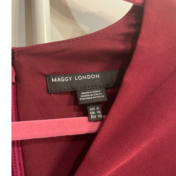 Maggy London Red Dress - Picture 3 of 7